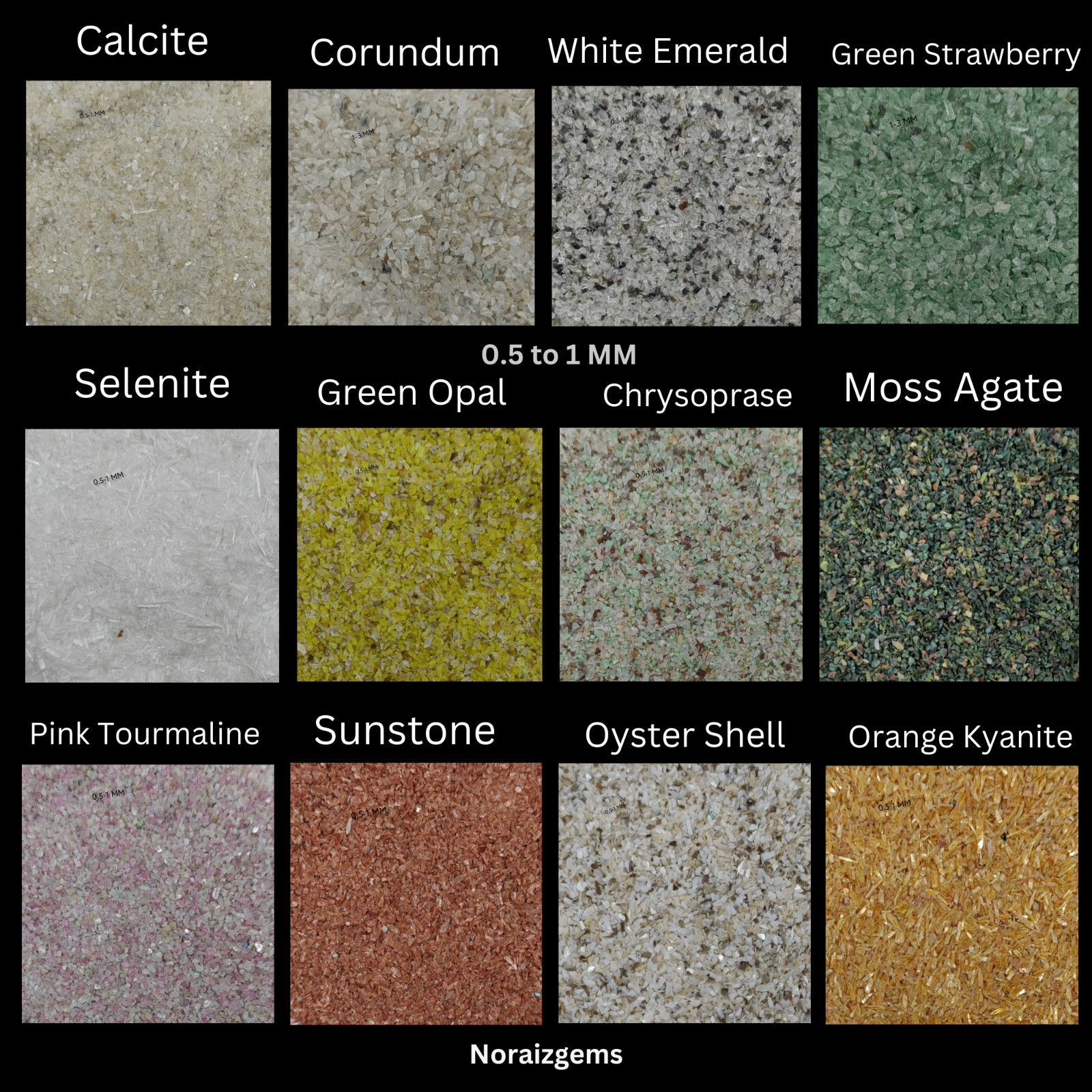 70+ Crushed Gemstone Coarse 0.5-1 MM Stone Coarse Crushed Stone Healing Powder