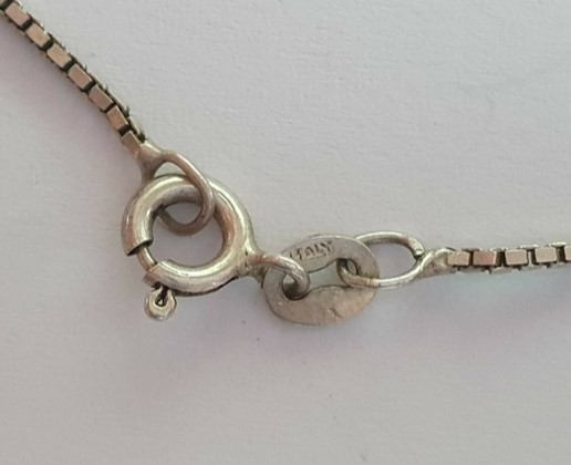 Vintage Necklace sterling silver 925. Сhain length 50 cm. Weight 7.36 g.