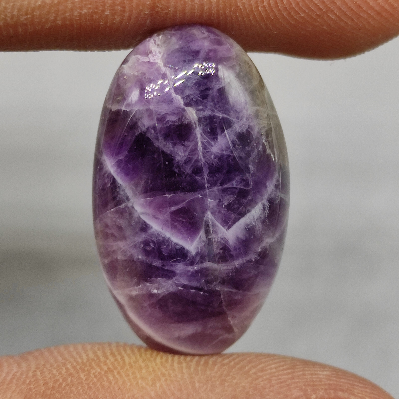 100% Natural purple amethyst flatback cabochon translucent amethyst stone G7150