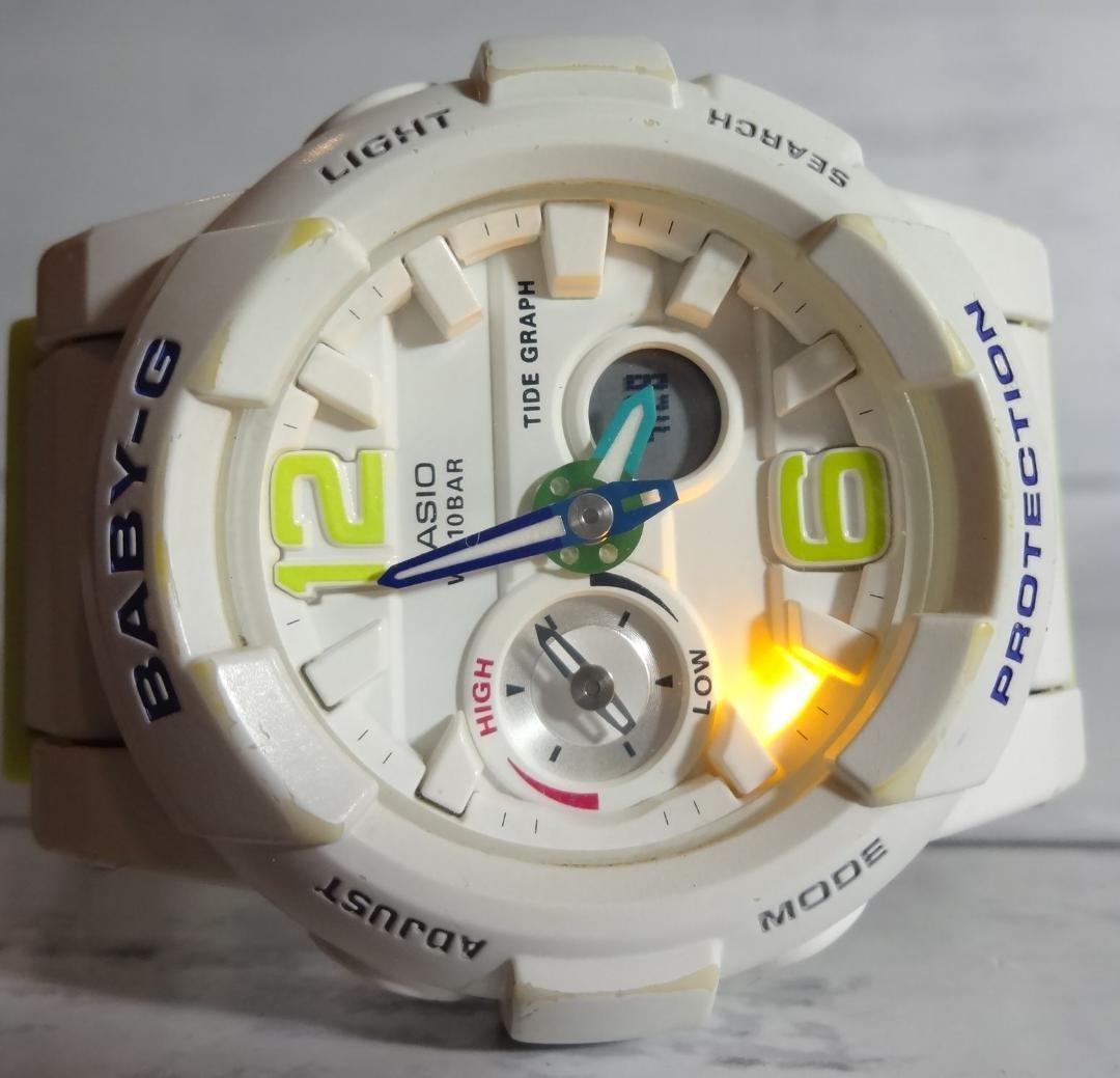 Marine sports with BABY G tide temperature gauge new battery working condition g