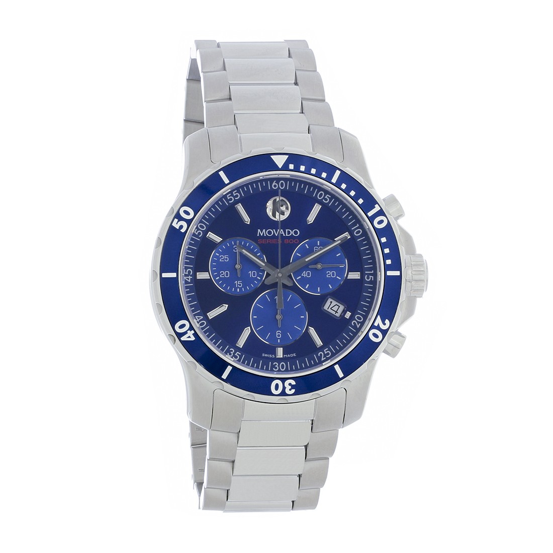 Movado Series 800 Men’s Stainless Steel Quartz Chronograph Watch 2600141