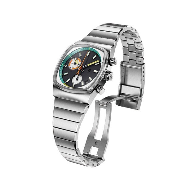 Brew Watch Co Metric Retro Dial 36mm×41.5mm METRIC-BLK Mecha Quartz Mens