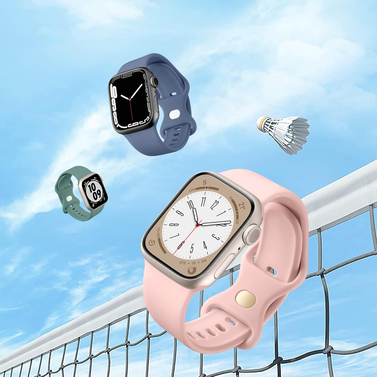 6 Pack Bands Compatible for Apple Watch Band 38Mm 40Mm 41Mm 42Mm 44Mm 45Mm 46Mm