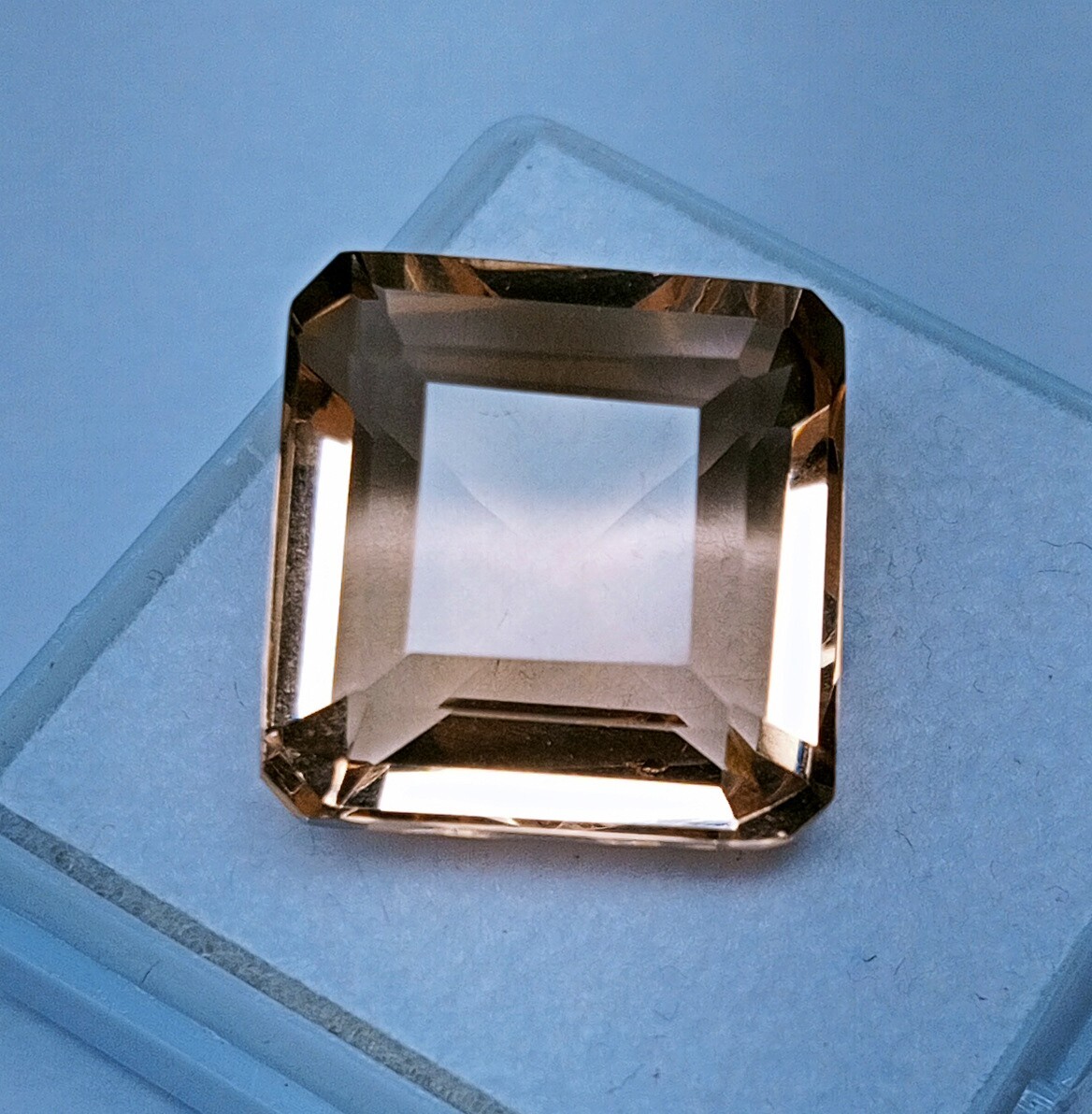 Square Cut Madagascar 10-12 Ct Natural Morganite EGL Certified Loose Gemstone
