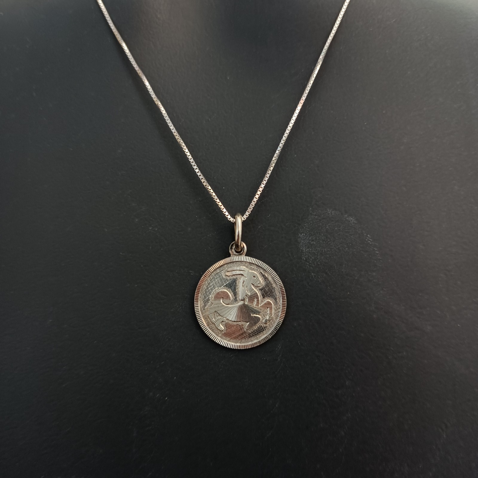 Capricorn Zodiac Vintage Necklace Sterling Silver Astrology Pendant Me’sn Women