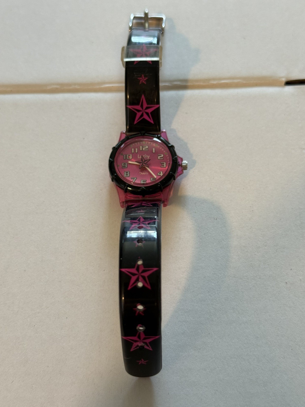 LUCKY BRAND – Ladies Quartz Watch – Pink & Black