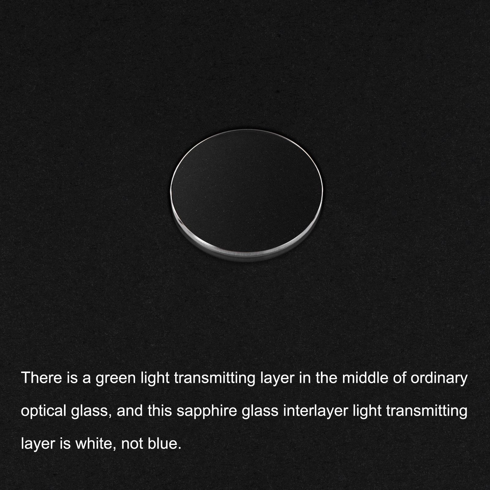 22.5mm Dia. Watch Glass Sapphire Crystal Lens, Round Flat 1mm Thickness Clear