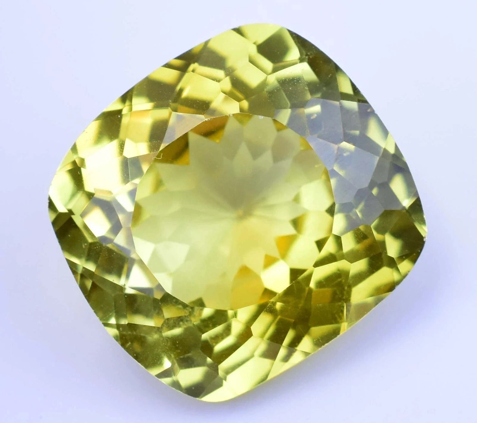 Natural 15 Ct Yellow Sapphire Cushion Cut Loose Faceted AGL Certified Gemstone