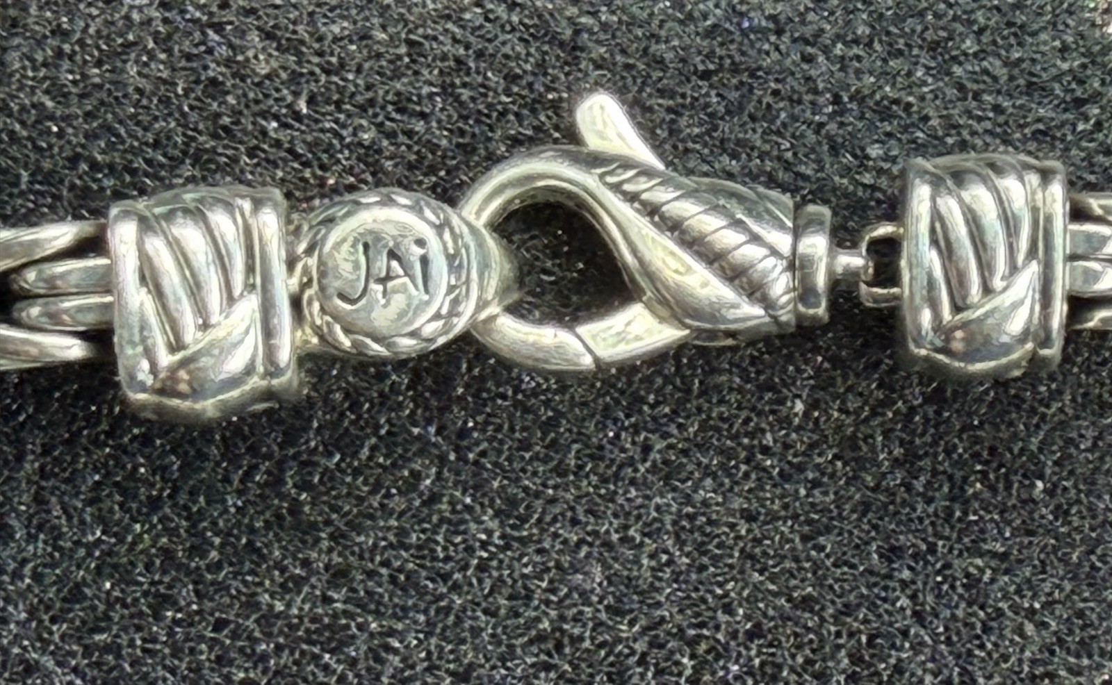 JAI John Hardy Sterling Silver Byzantine Box Chain Bracelet 7-1/2” 26.3g
