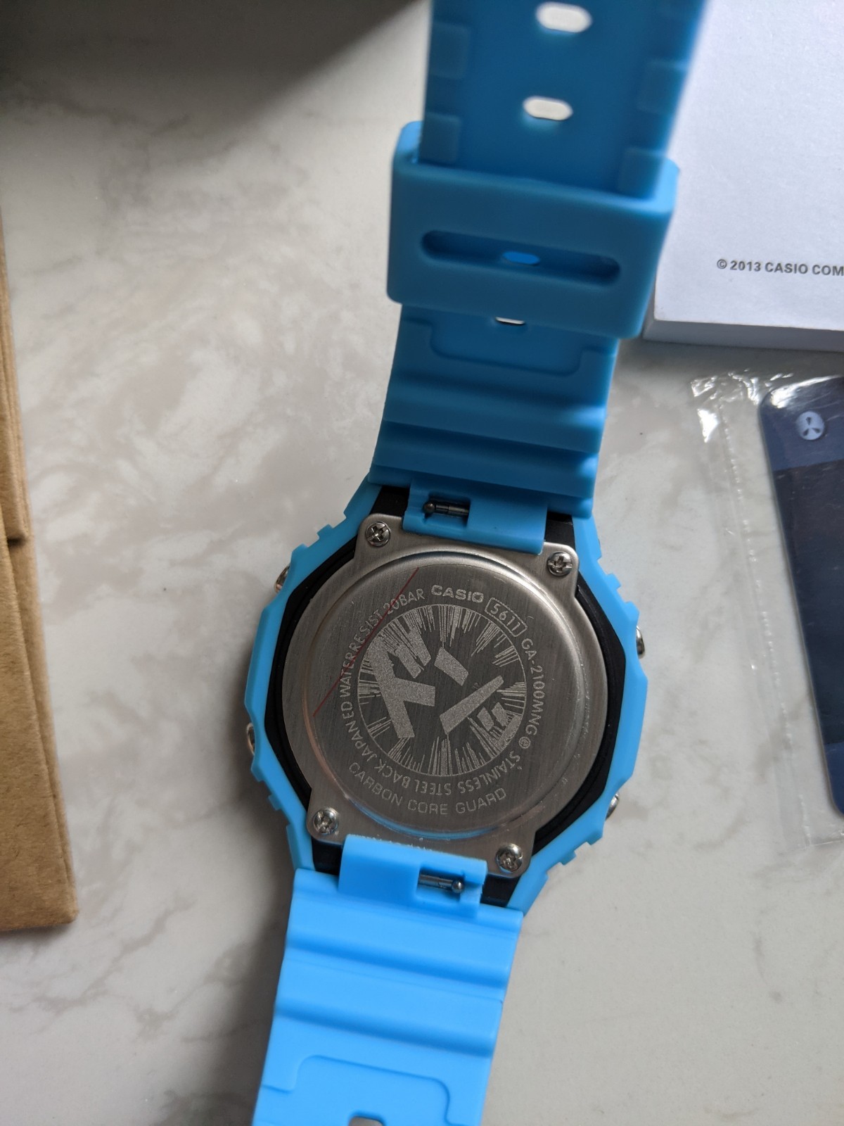 Casio G-SHOCK GA-2100 Blue Custom Anime Style Analog Digital Watch