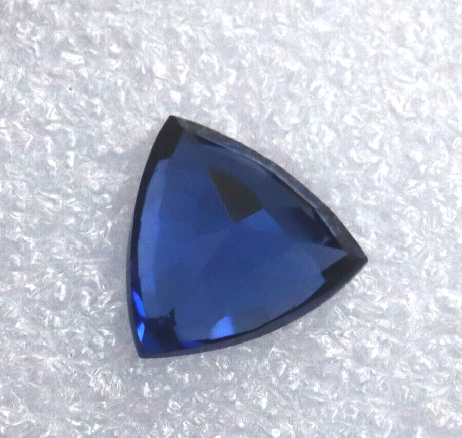 8-9 Ct Loose Gemstones Natural Blue Sapphire Trillion Shape CERTIFIED Best