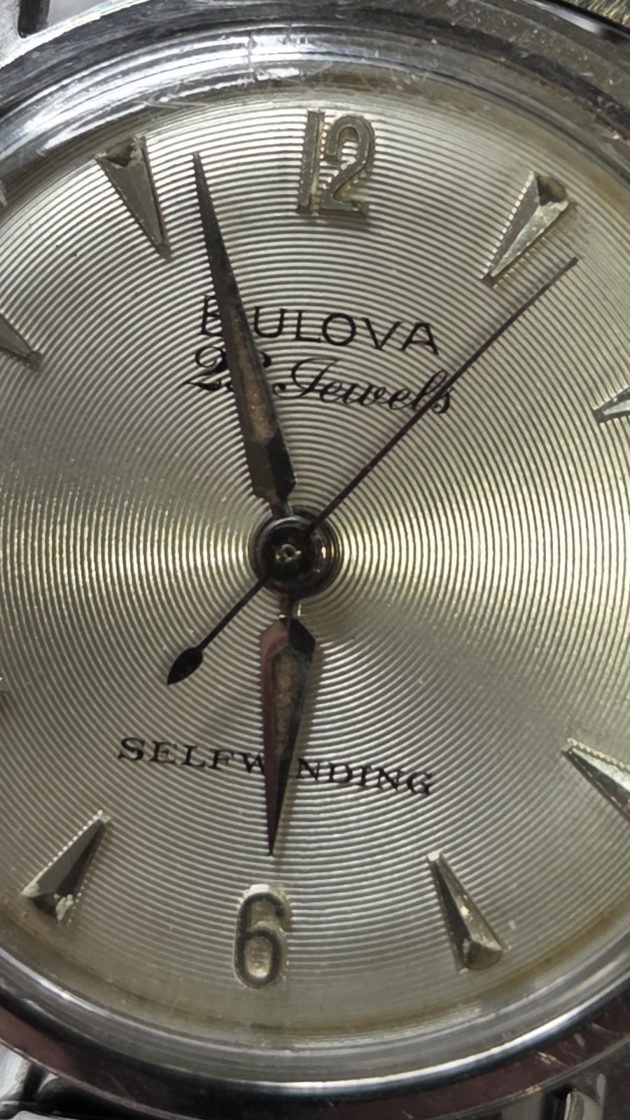 Rare Case And Dial Vintage Bulova 23 Jewels Automatic 10BZAC Running Watch