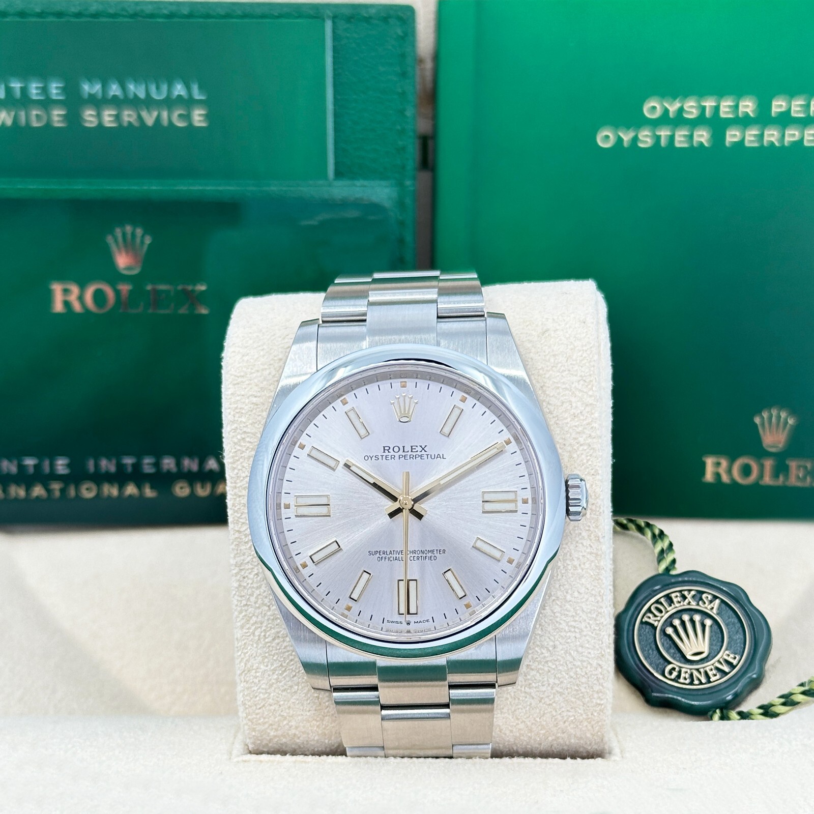 Rolex Explorer 41, Oystersteel, Silver dial, Ref#124300-0001, Unworn, 2024