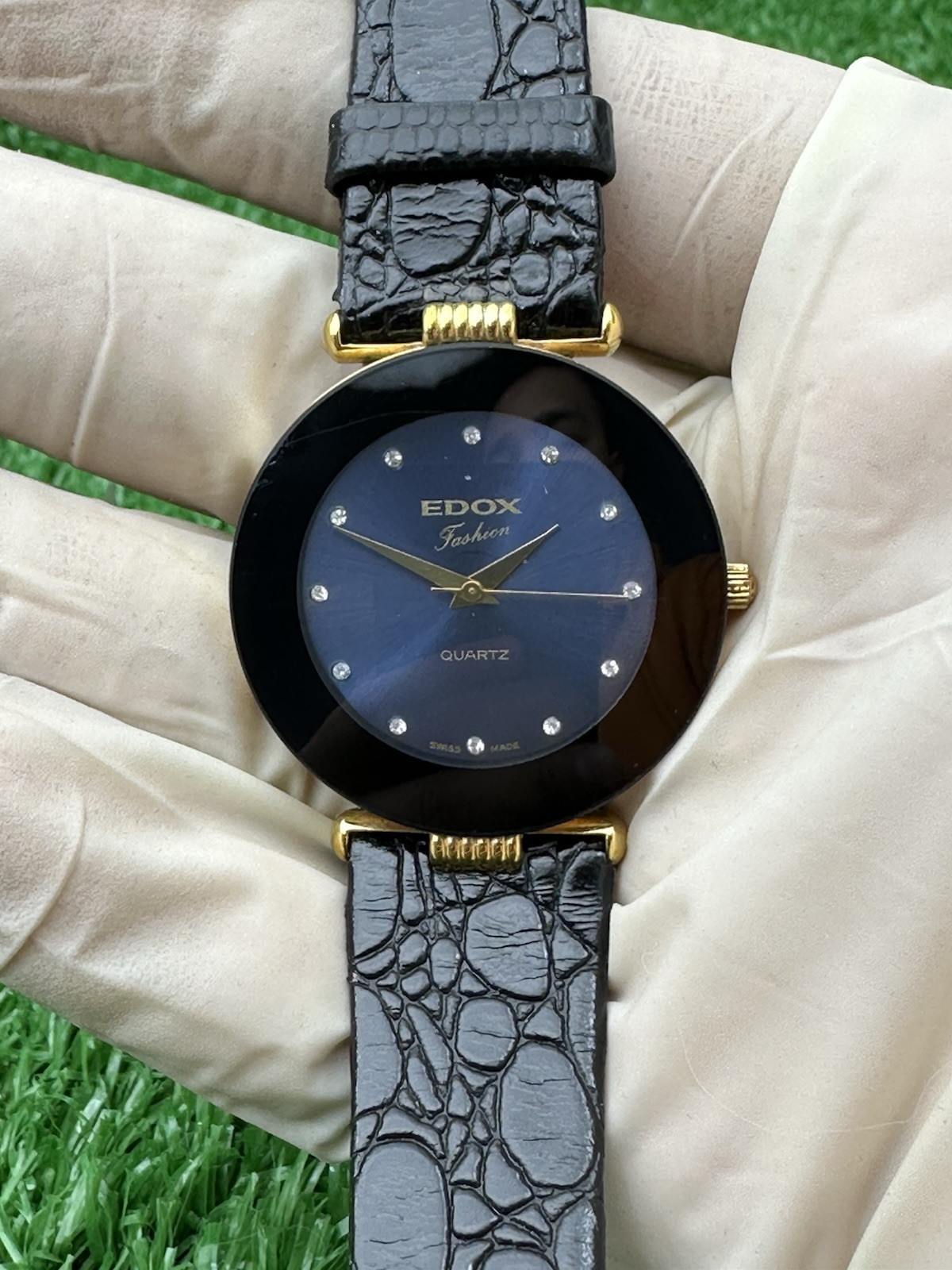HYPER-RARE VINTAGE EDOX FASHION WATCH AMAZING UNISEX WATCH SWISS MADE MINT 80s