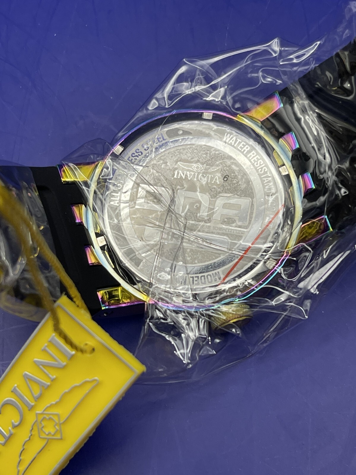 Invicta Limited Edition Iridescent / Oil Slick / Watch, Flask, Shot Glass Set