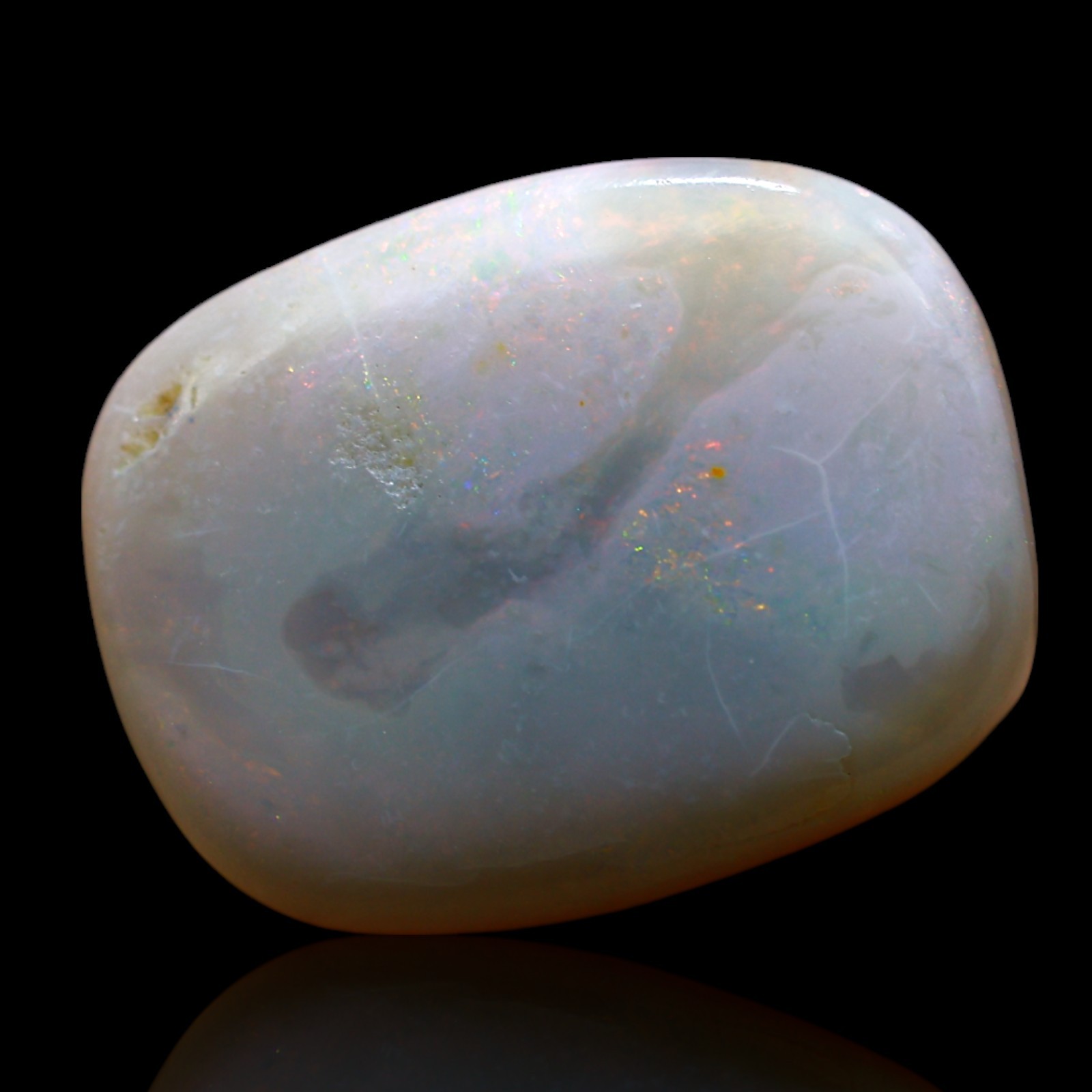 7.00 Cts Natural Australian Fire Opal Gemstone Oval Wirewrap Cabochon 16x13x4 mm