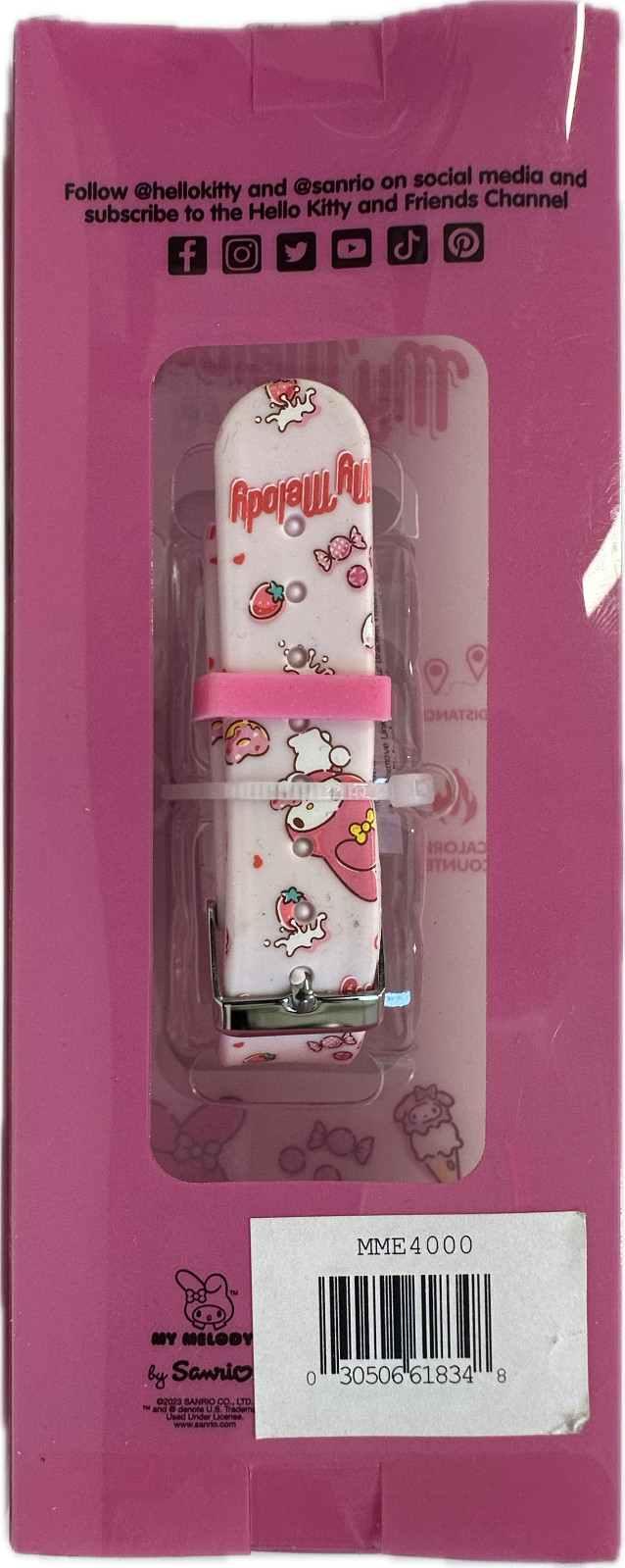 Watch – Hello Kitty – My Melody Wristwatch Digital Activity Tracker WHITE NEW