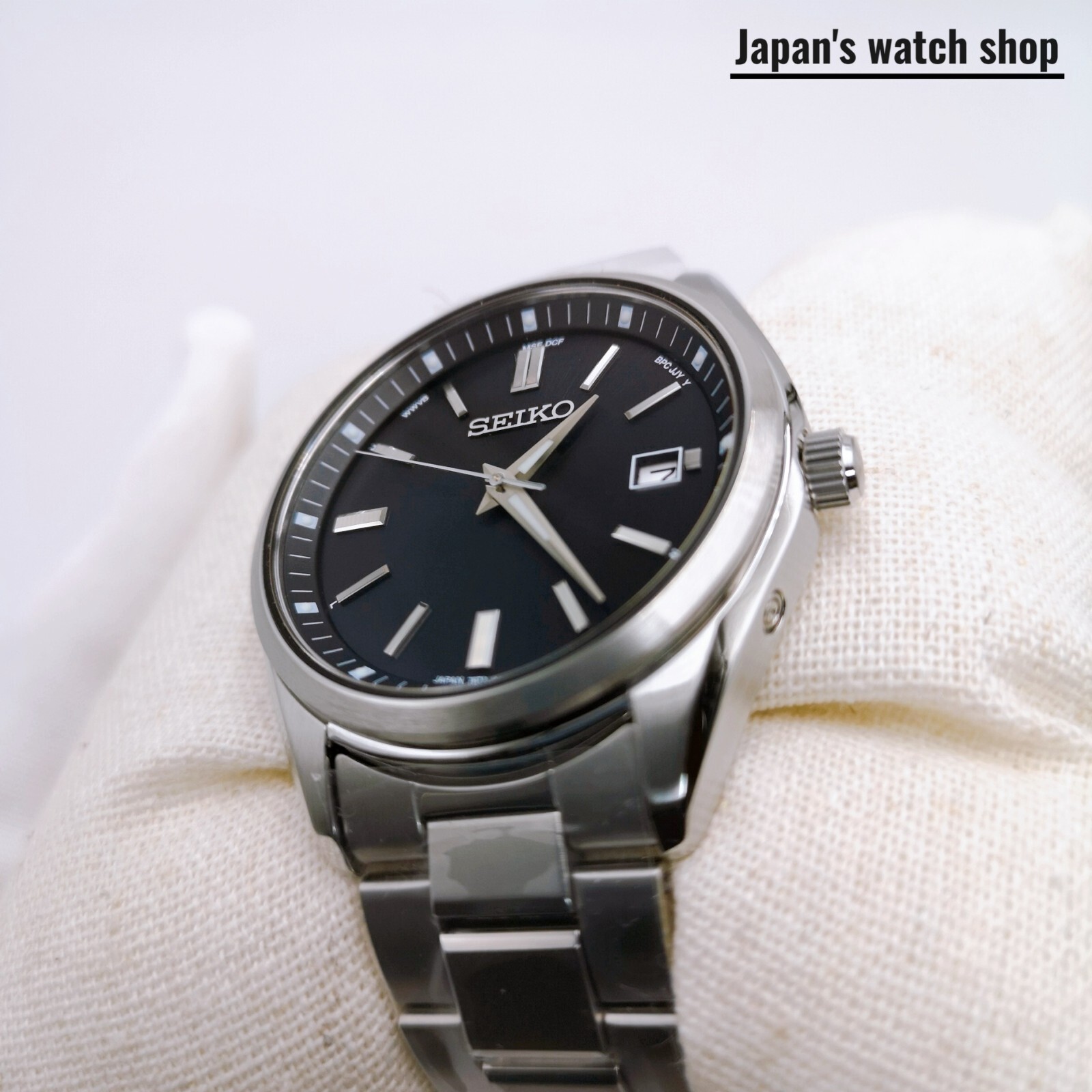 SEIKO Selection SBTM323 Black Solar Atomic Radio Men’s Watch New in Box