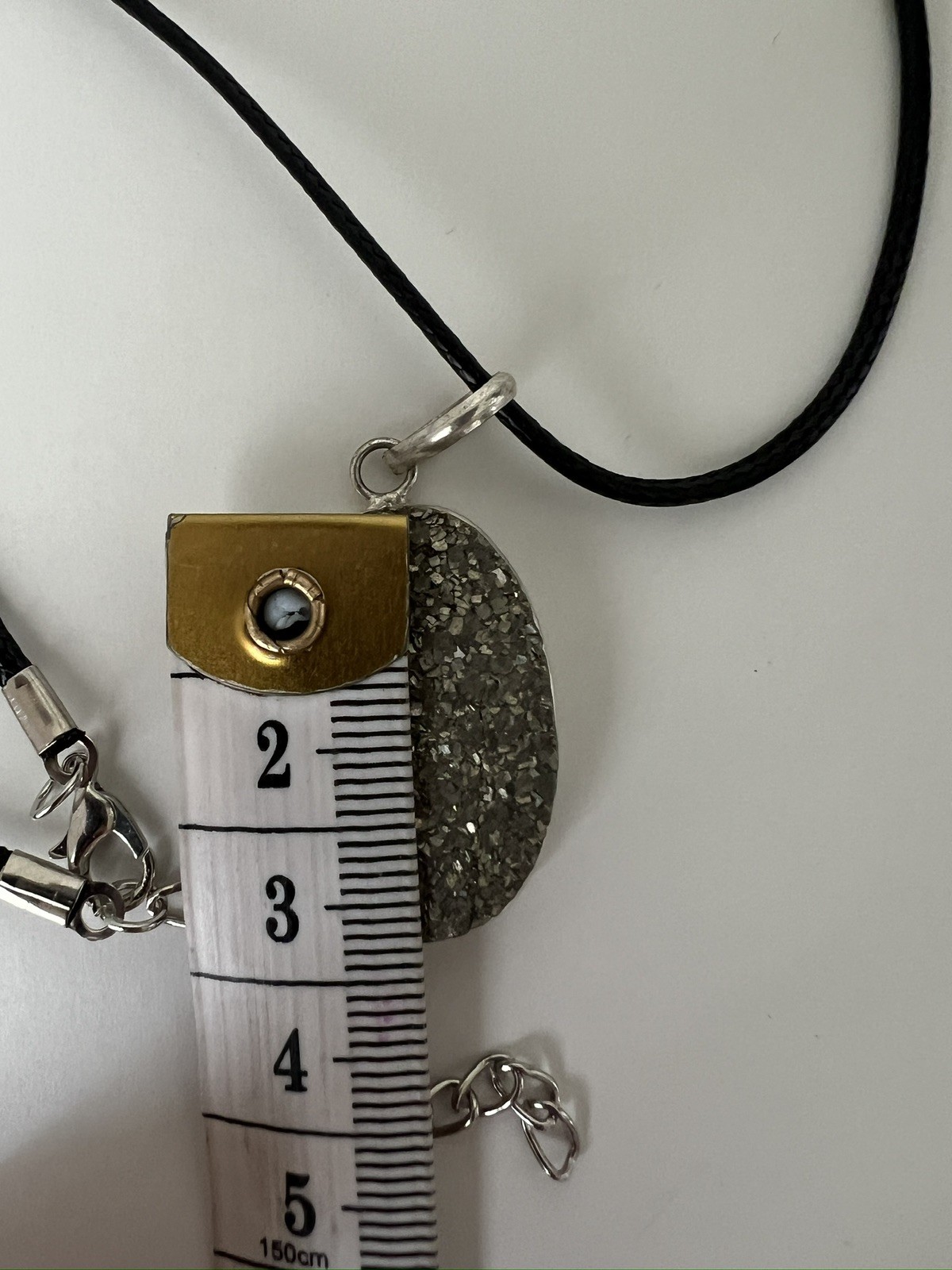Pyrite – Druzy Pendant Necklace