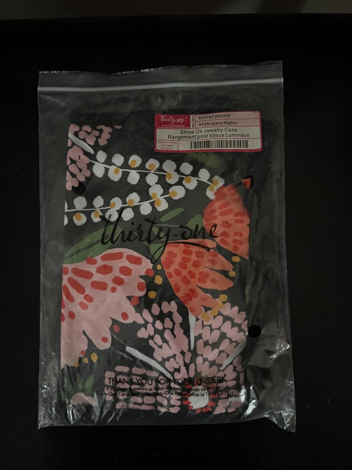 Thirty-one Shine On Jewelry Case Island Nights pattern – New