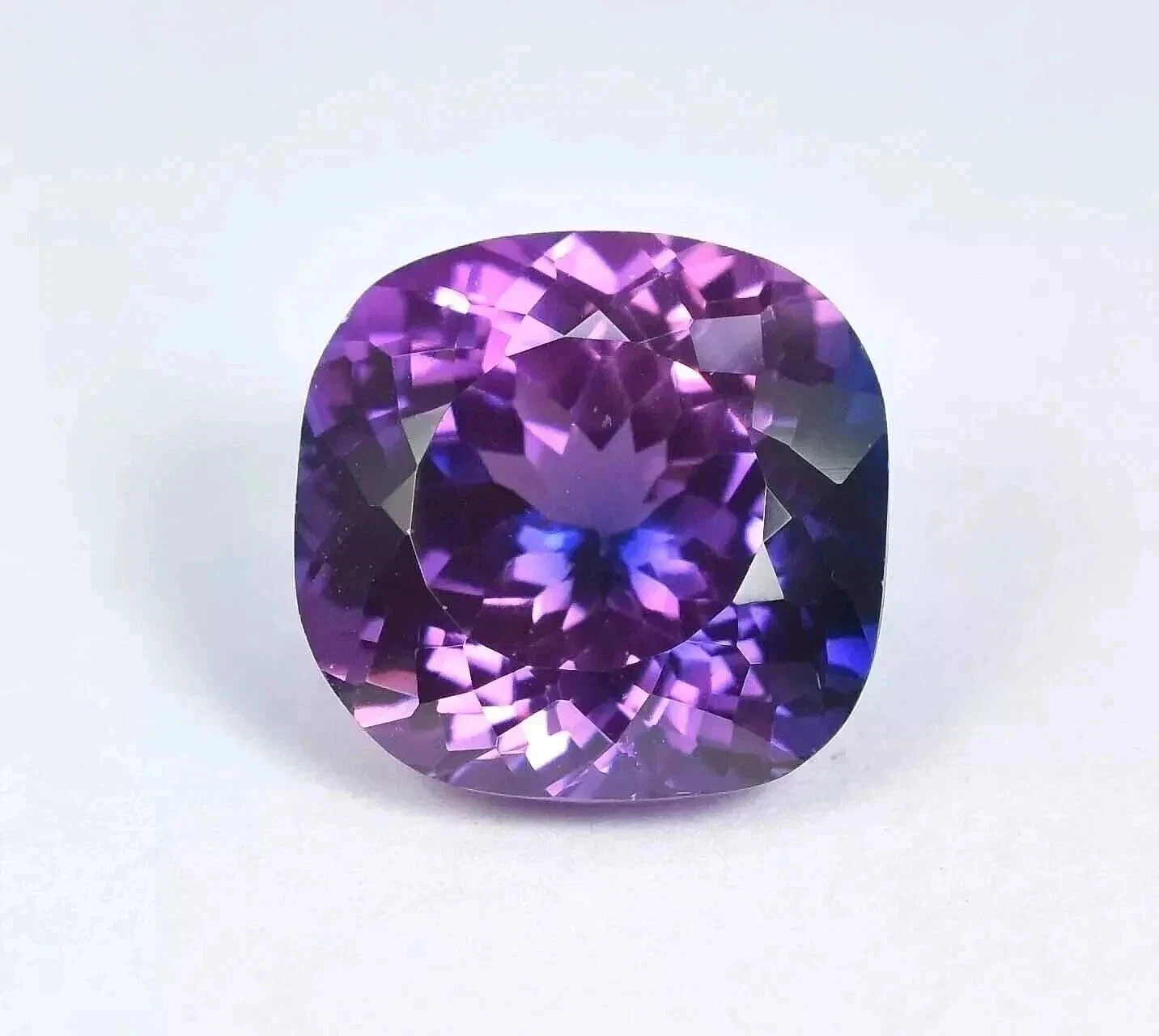 Natural EGL Certified 10 Ct Purple Blue Sapphire Cushion Cut Loose Gemstone AAA+