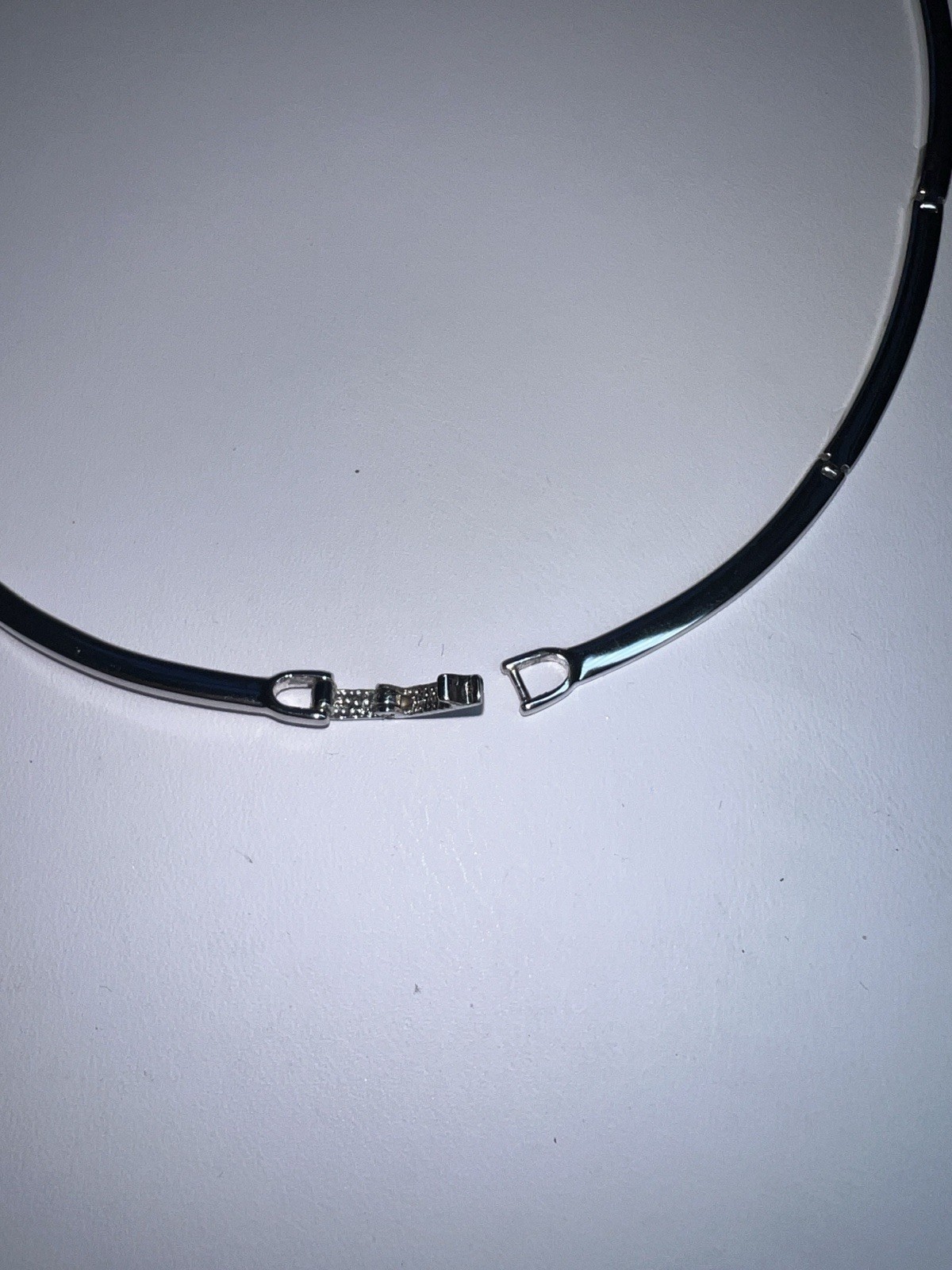 QVC Diamonique Sterling Silver Necklace in Pristine Condition