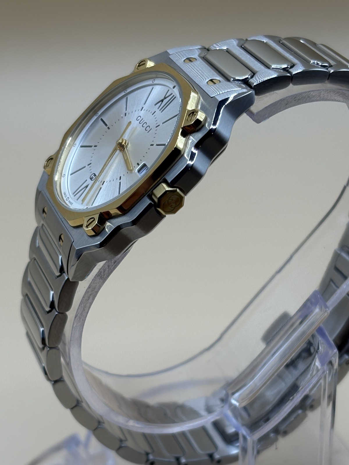 Gucci G-FLAT YA166506 Quartz Gucci Watch Square Watch Gold Watch Unisex