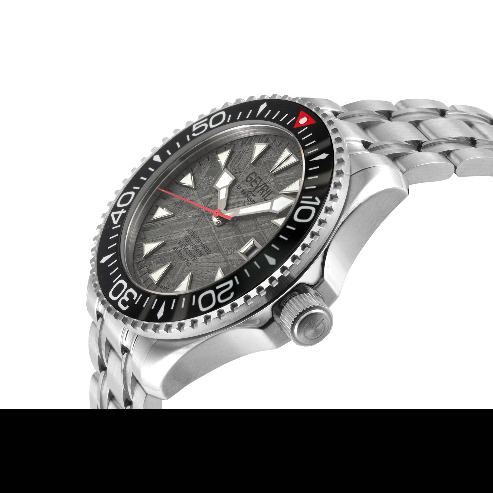 Gevril Hudson Yards – Meteorite Stainless Steel 43mm Swiss Automatic Wristwatch