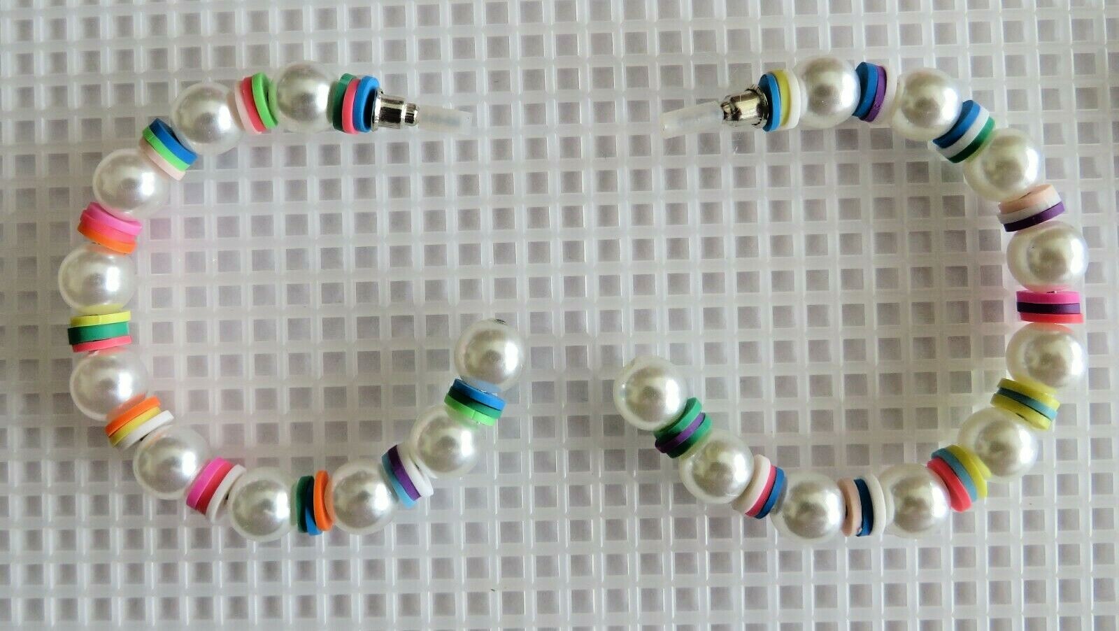 Large Hoop Multi-Color Earrings 2″ U-Choose