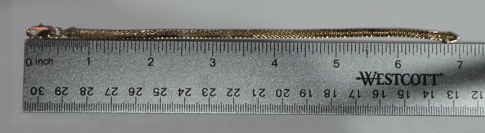 14k Yellow Gold 7″ Herringbone Link Bracelet 6.76 Grams 3.7mm