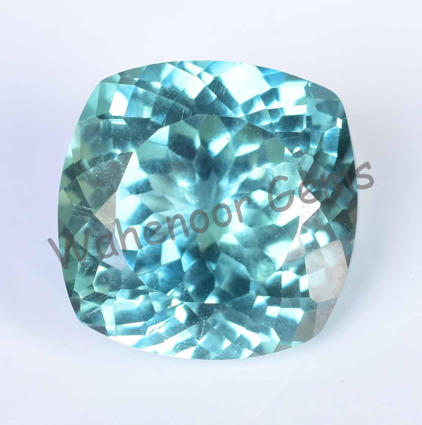 Natural Bi-Color Parti Sapphire 20.00 Ct CERTIFIED Cushion Rare Loose Gemstone
