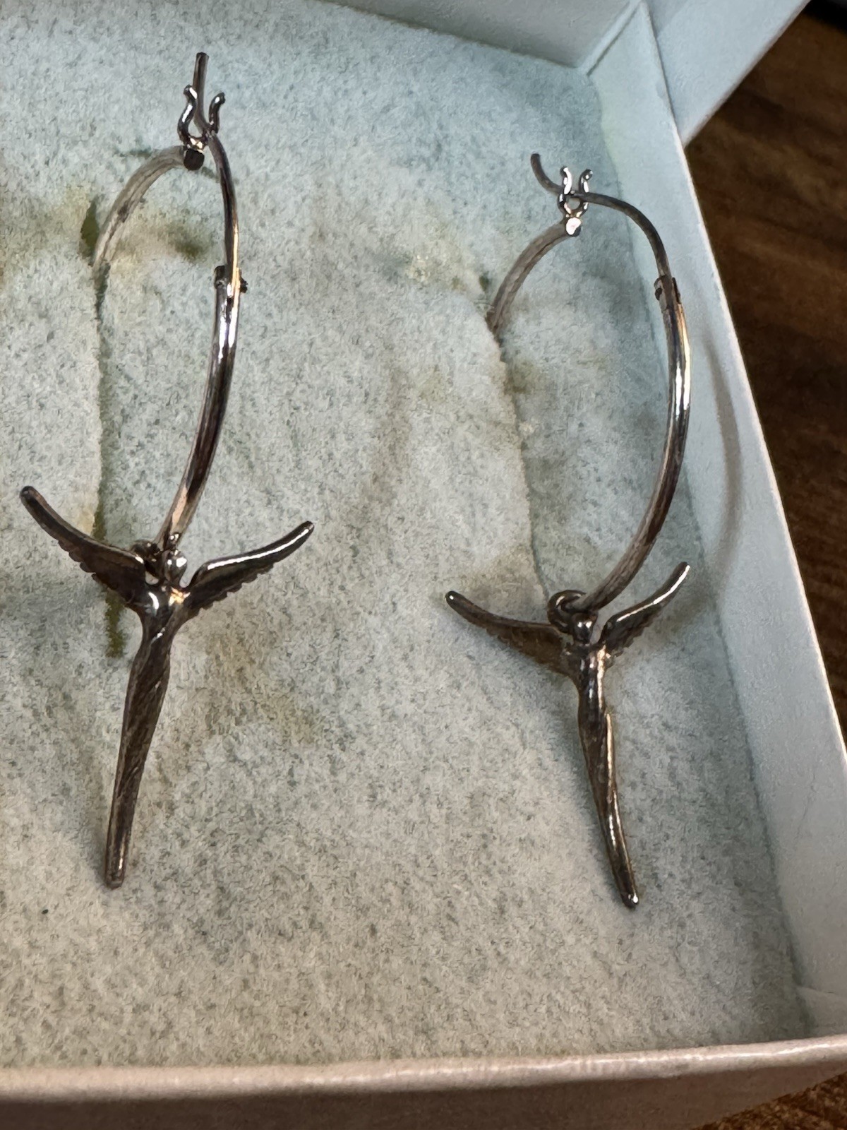 Sterling Silver 925 Steven Lavaggi Bolivia Angel of Reconciliation Earrings