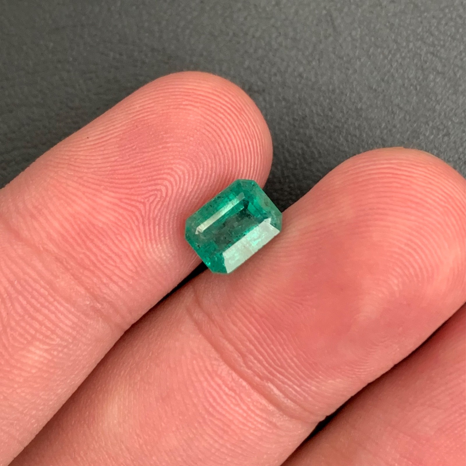 2.44 Ct Natural Zambian Emerald Green Octagon Cut Loose Gemstone