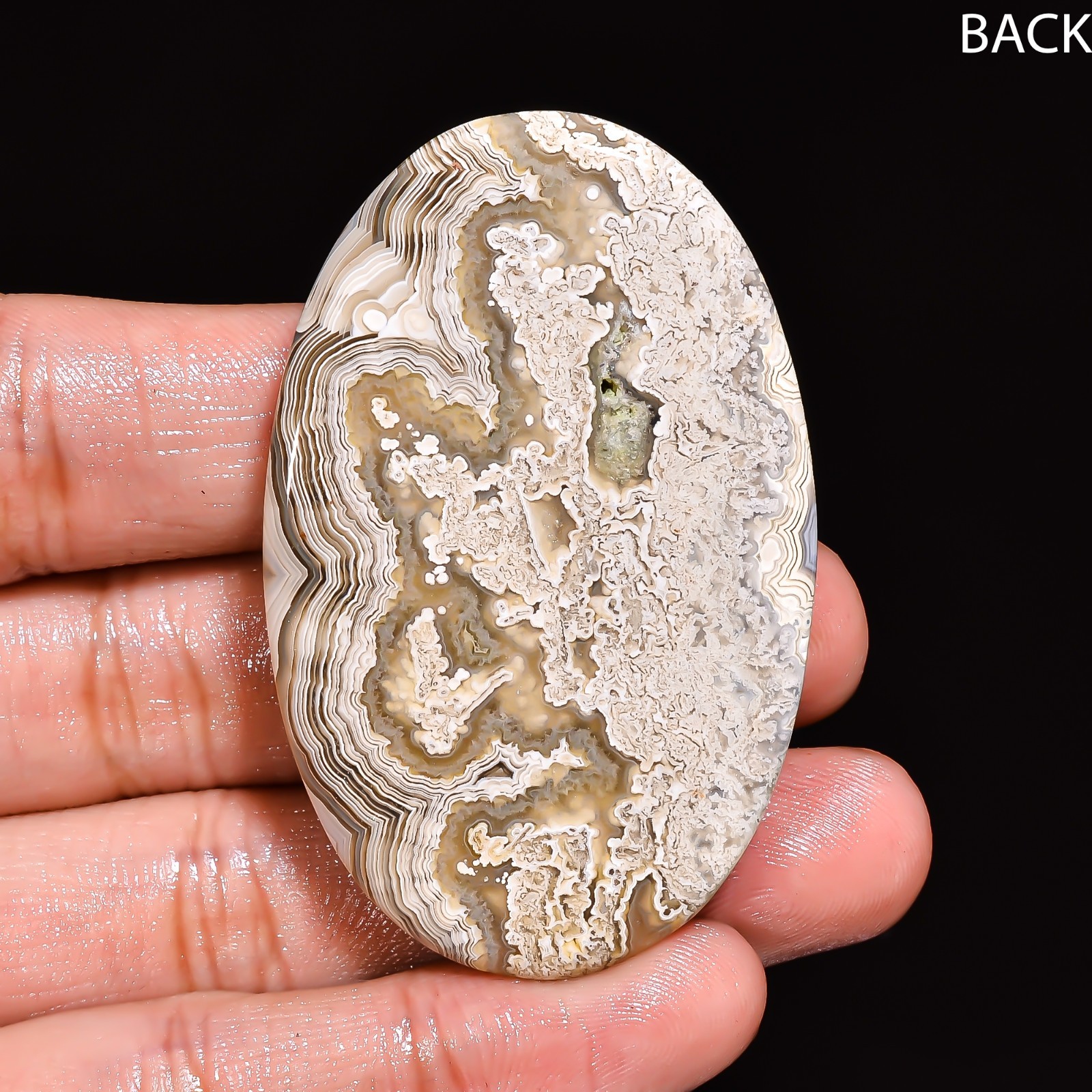 Natural Crazy Lace Agate Oval Shape Cabochon Loose Gemstone 55X35X9 MM 141 Cts.