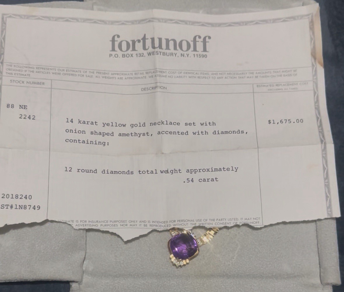 fortunoff 14k Gold choker necklace