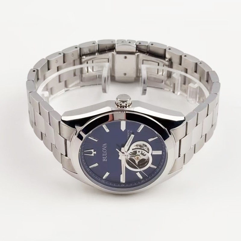 Bulova Surveyor 96A275 Automatic Men’s watch Blue Dial Stainless Steel 42mm