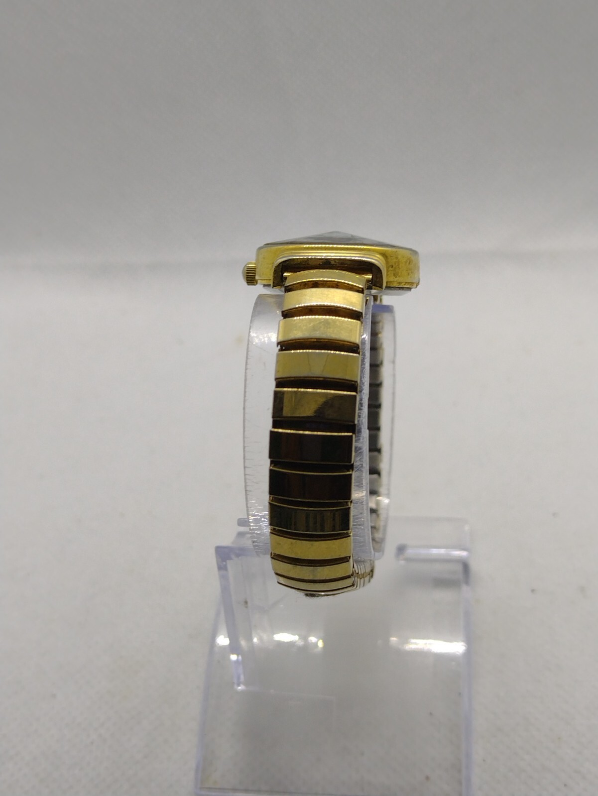 Milan Gold tone watch Chain Stretch Bracelet Strap Women girls female