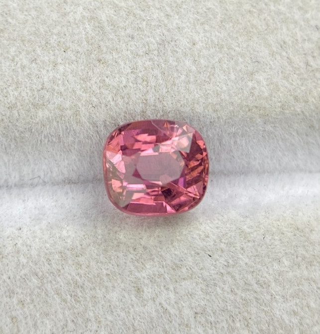 Certified Amazing Natural Tourmaline Square Cushion Cut 1.66 Carat Eye Clean