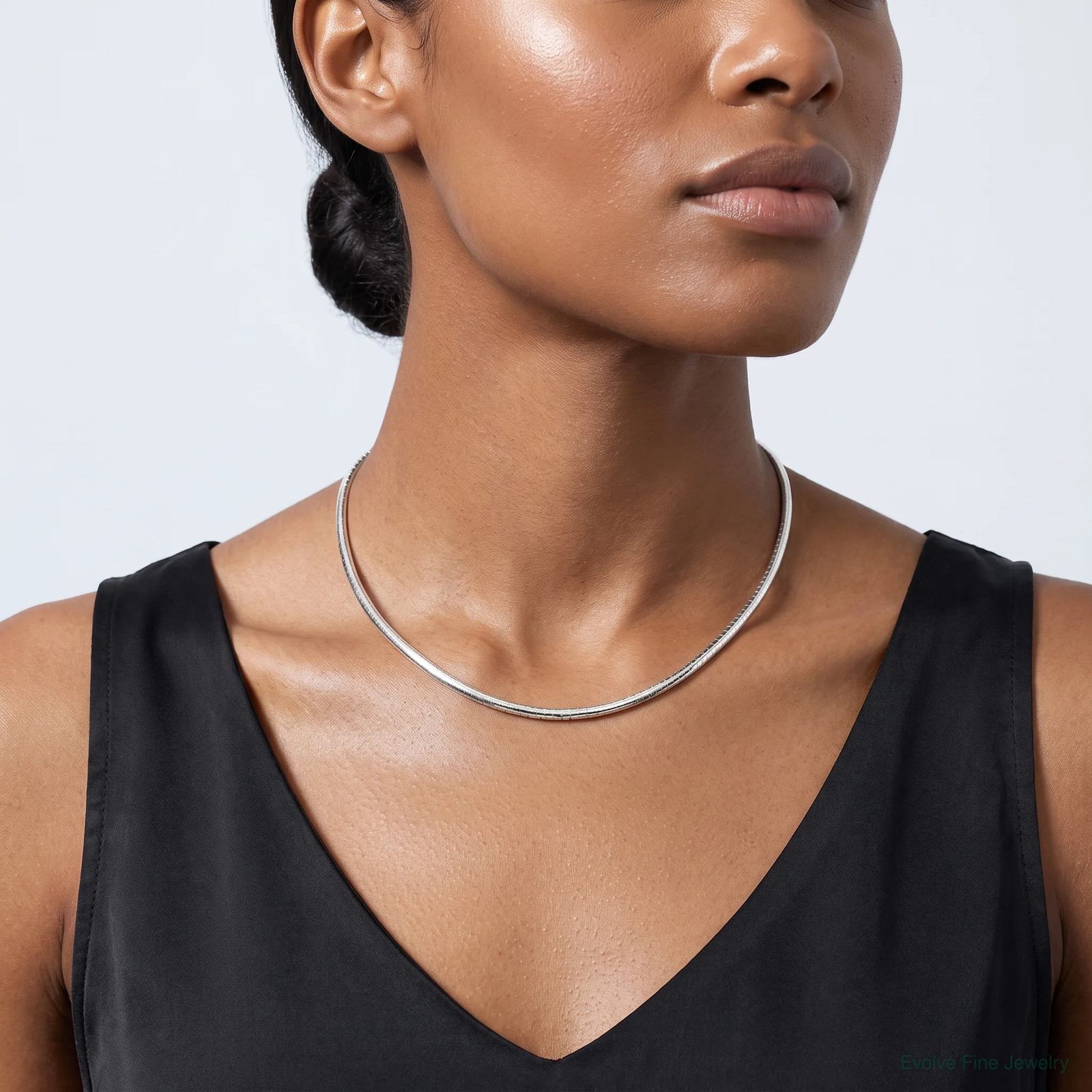 Sterling Silver Gold-Pltd 3mm Reversible W/ 2in Ext Cubetto Chain Necklace