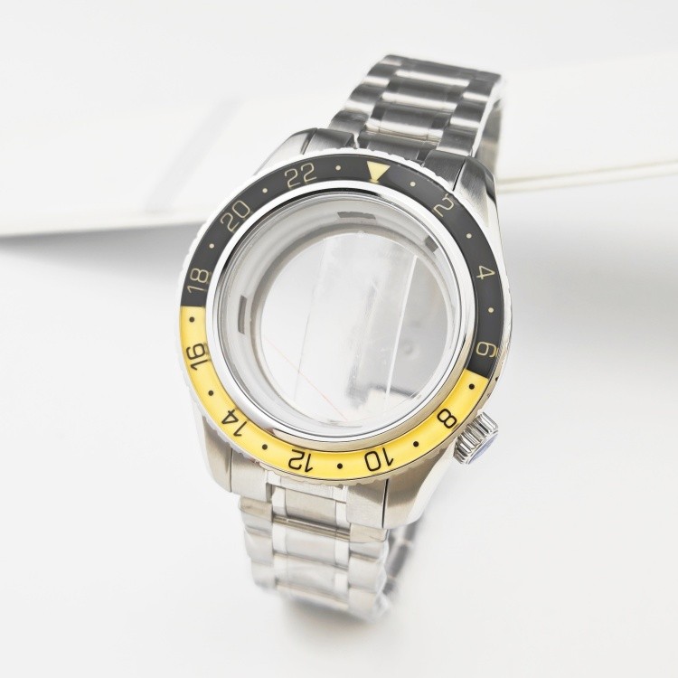 NH35 case 44mm sapphire glass for NH34/NH35/NH36 movement watch accessories