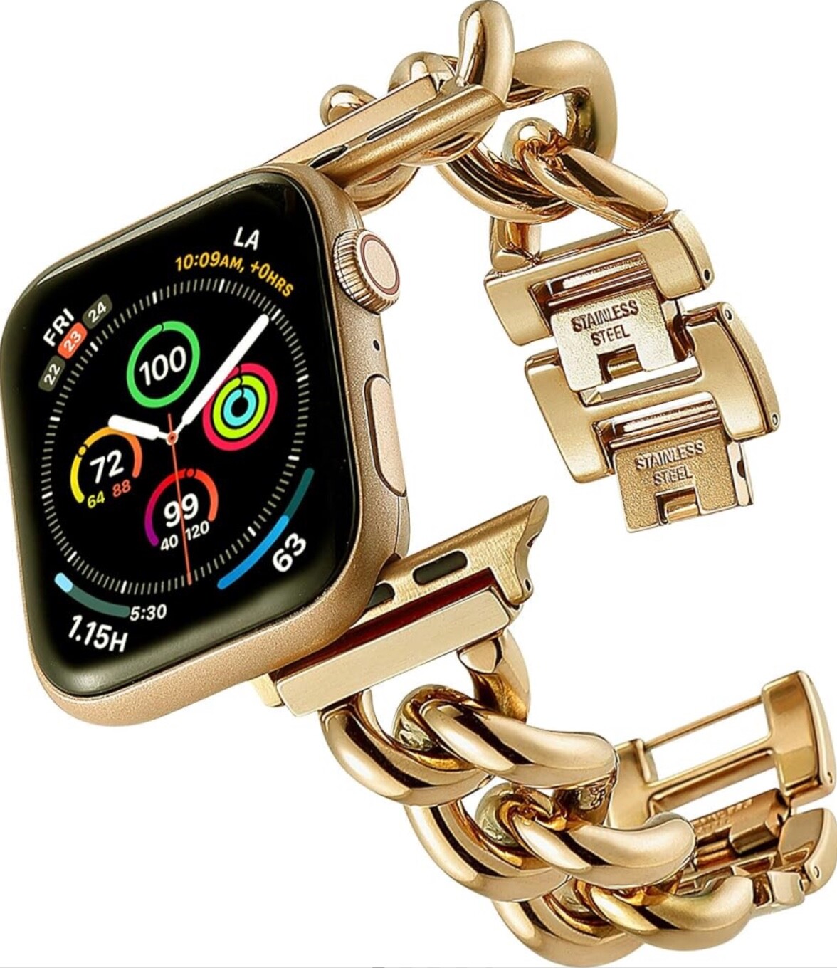 Cowboy Chain Stainless Steel Metal Band For iWatch Series Ultra 9/8/7/6/5/4/321
