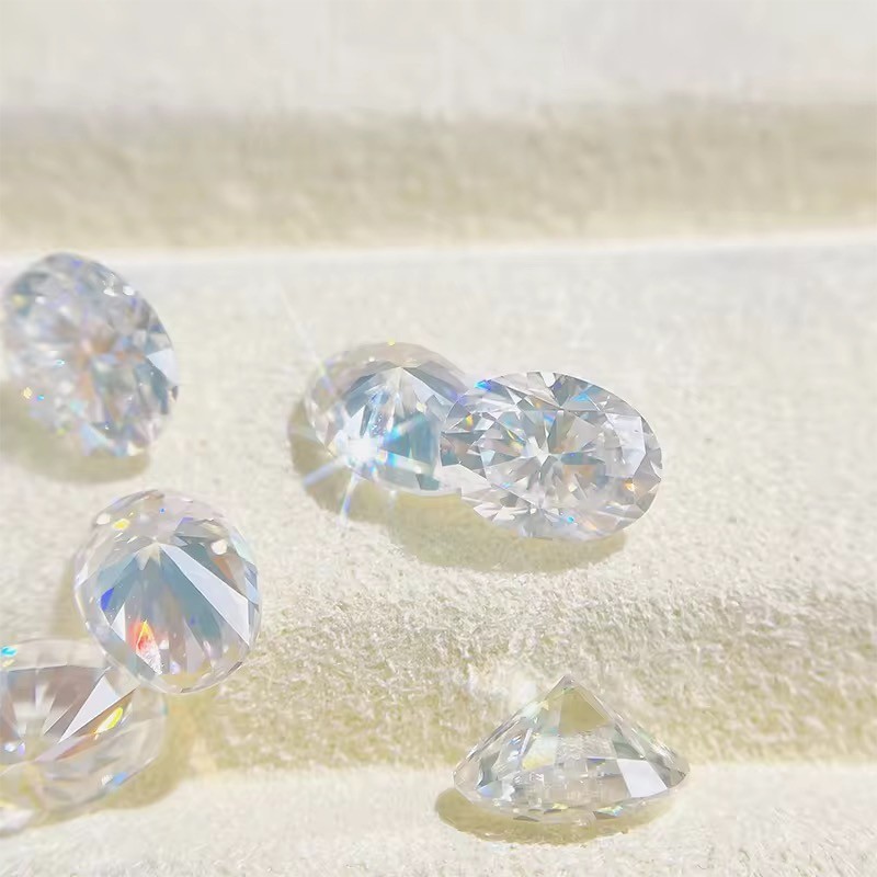 Oval Cut Moissanite Loose Stone D Color VVS1 Excellent Cut with Certificate