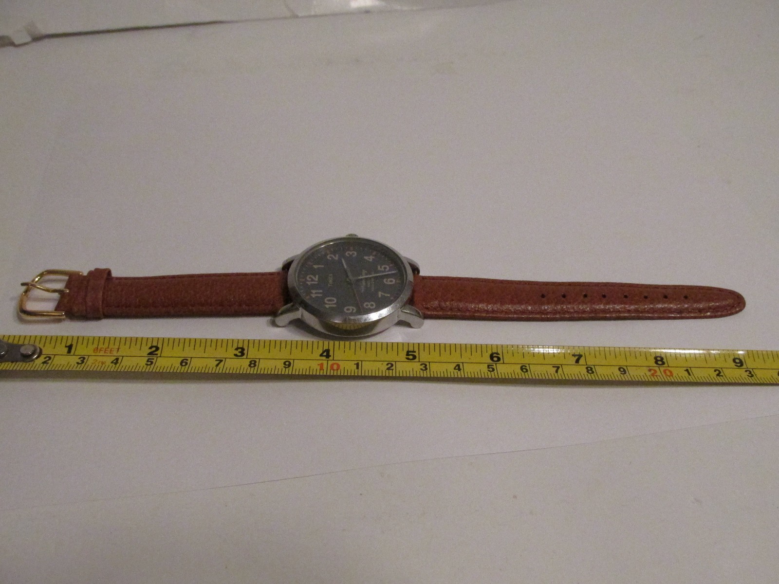 RARE VINTAGE MENS TIMEX THE WATERBURY 1854 INDIGLO WRIST WATCH RUNS TW2PS8700