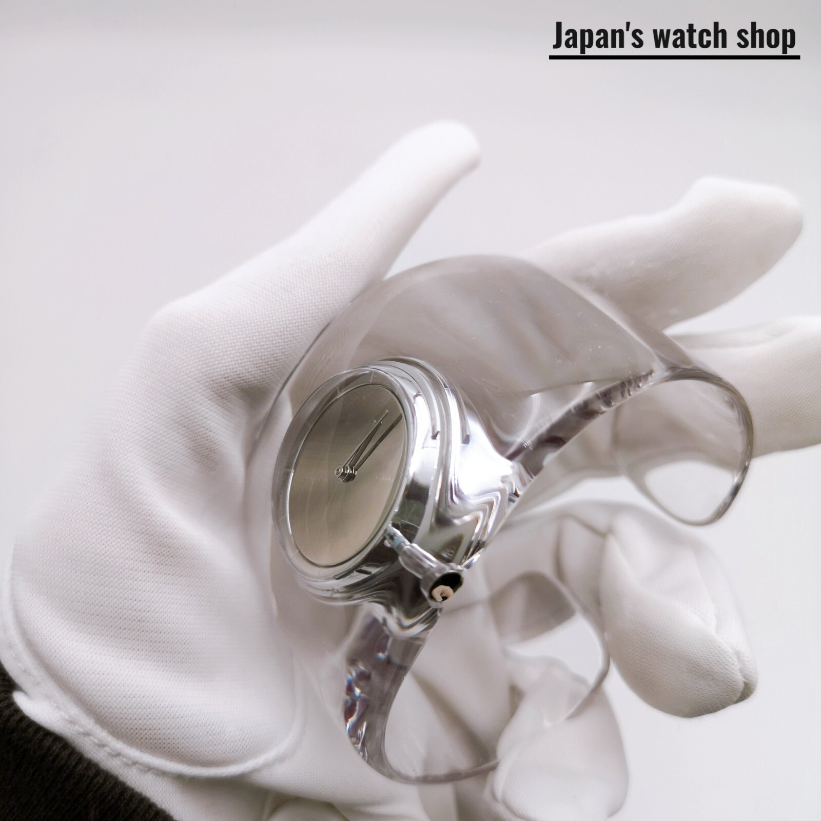 ISSEY MIYAKE O-Bold NYAS001 Transparent Bangle Watch Unisex Watch New in Box