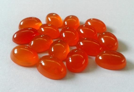 Natural Carnelian Oval Cabochon 5x7mm To 12x16mm Loose Gemstone