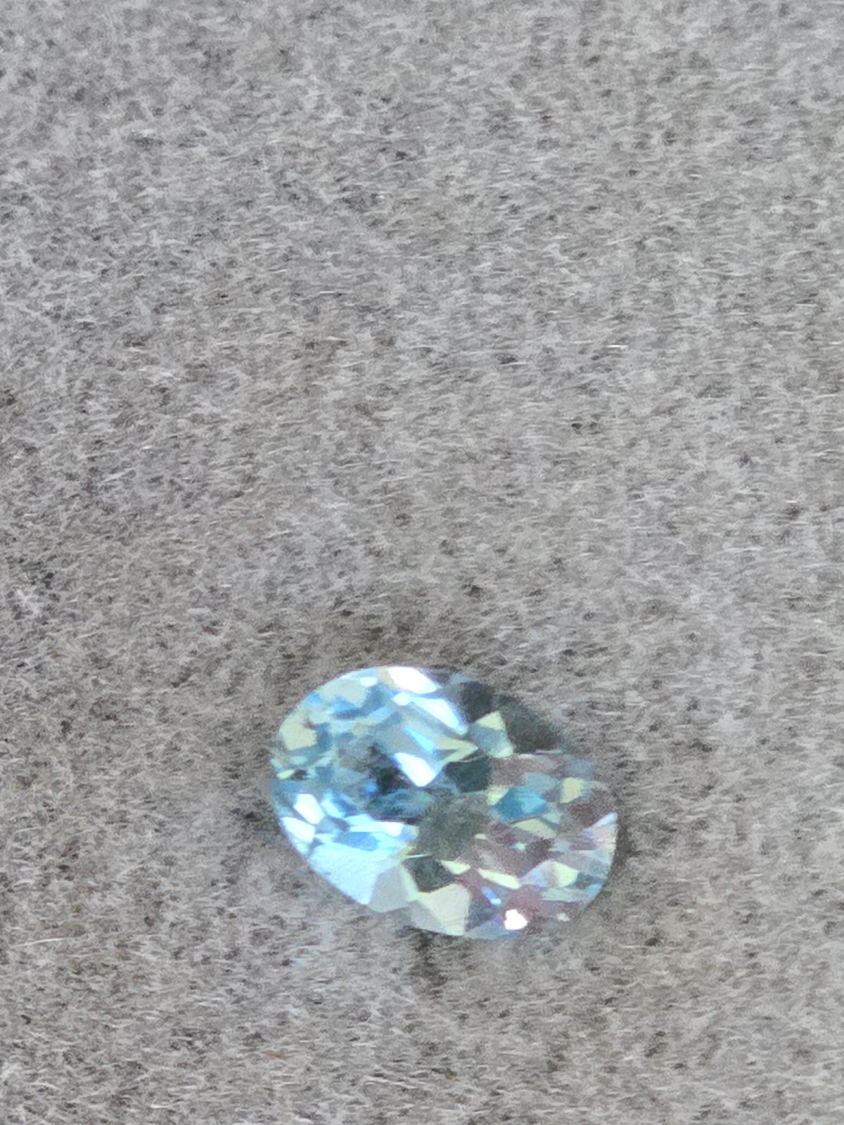 Vintage Blue Genuine Topaz 1.00 Carat Wt Oval 6x5x3.5mm Opex International Card