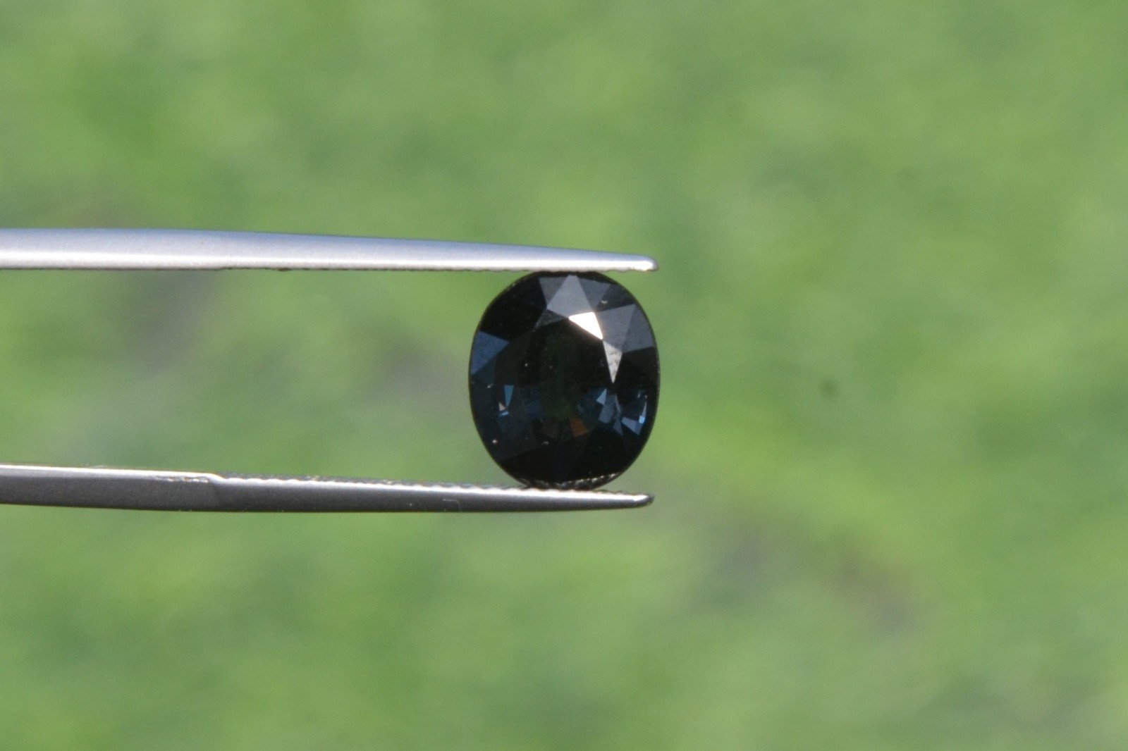Natural Blue Sapphire 3.58 Carat. Normal Heated Oval Step Cut