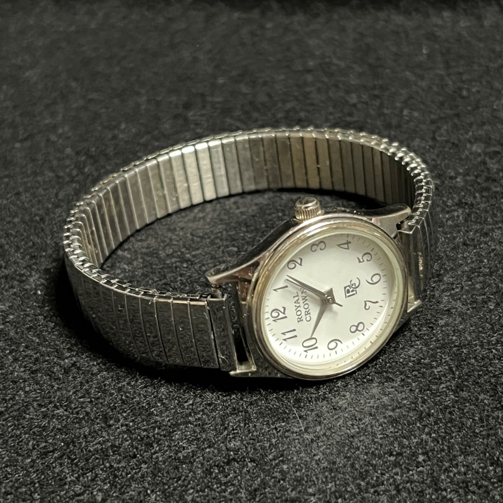 Working ROYAL CROWN Quartz Silver Watch Confirmed Working