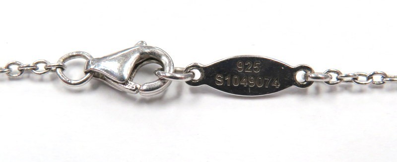Gabriel & Co .925 Sterling Silver White Sapphire Oval Locket Necklace 25″