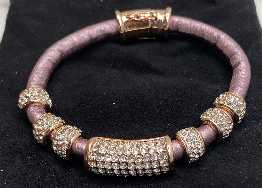 Joan Boyce Pink Gold Cloth Bracelet
